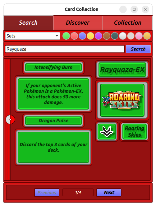 Search Results Display