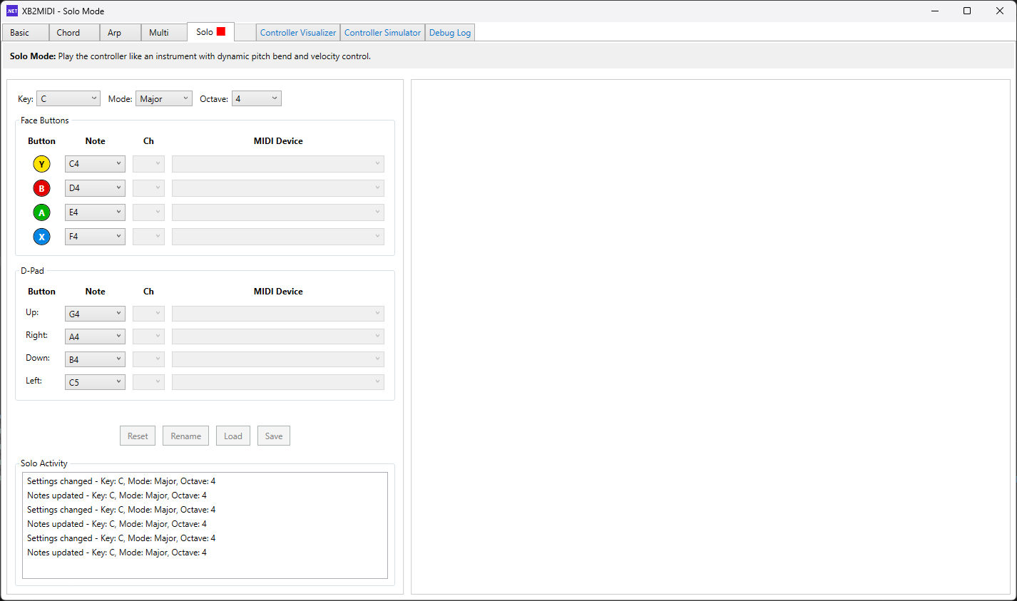 XB2MIDI Solo Mode Interface